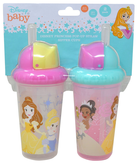 Princess 2pk Straw Sipper Cup