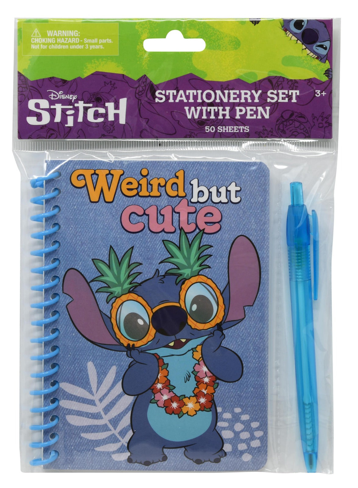 Stitch Spiral Notebook with Pen