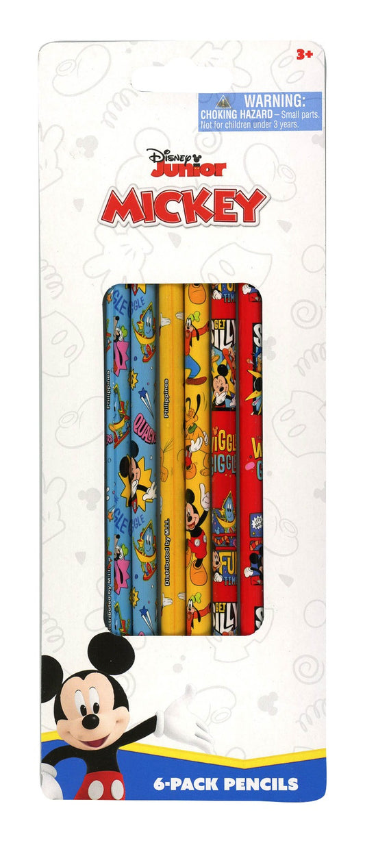 Mickey 6pk Pencil on blister