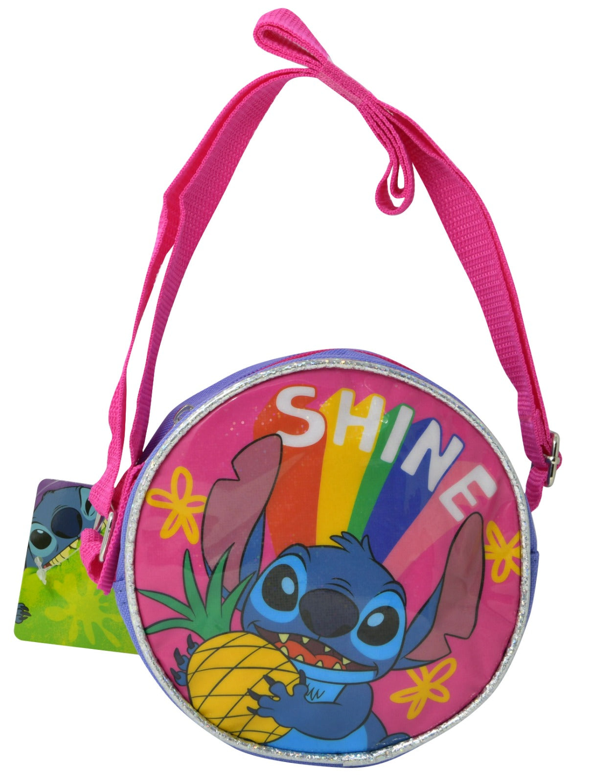 Stitch Rainbow Round Crossbody Bag