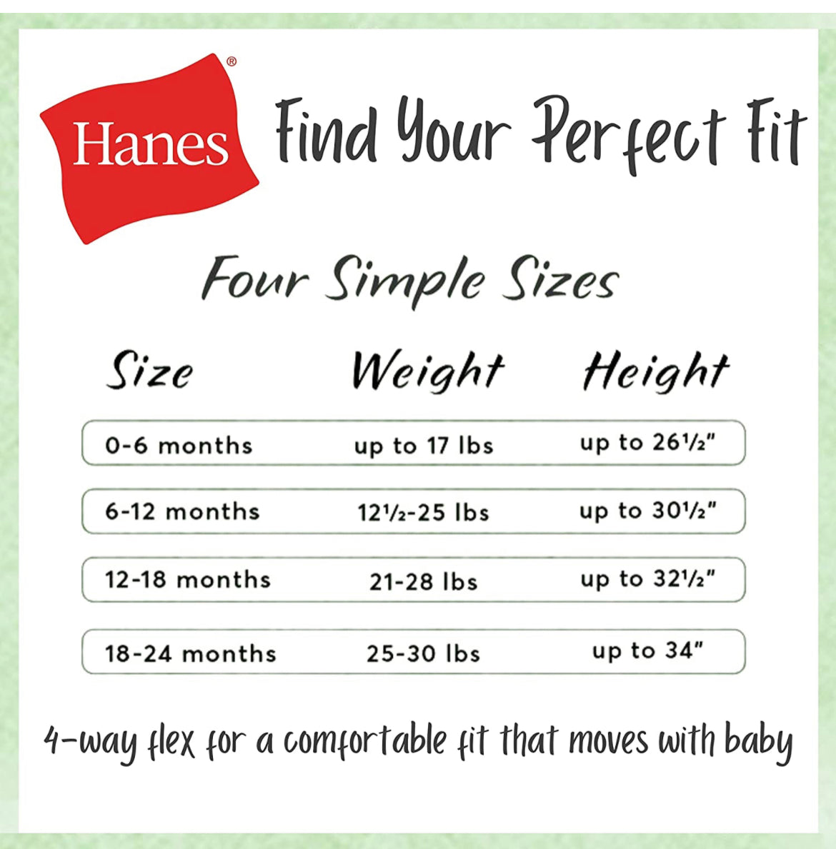 Hanes Ultimate Baby Flexy-17 piezas para clima fresco