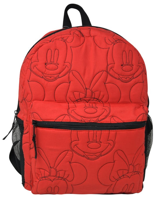 Minnie Quilted Embroidered 16" Backpack