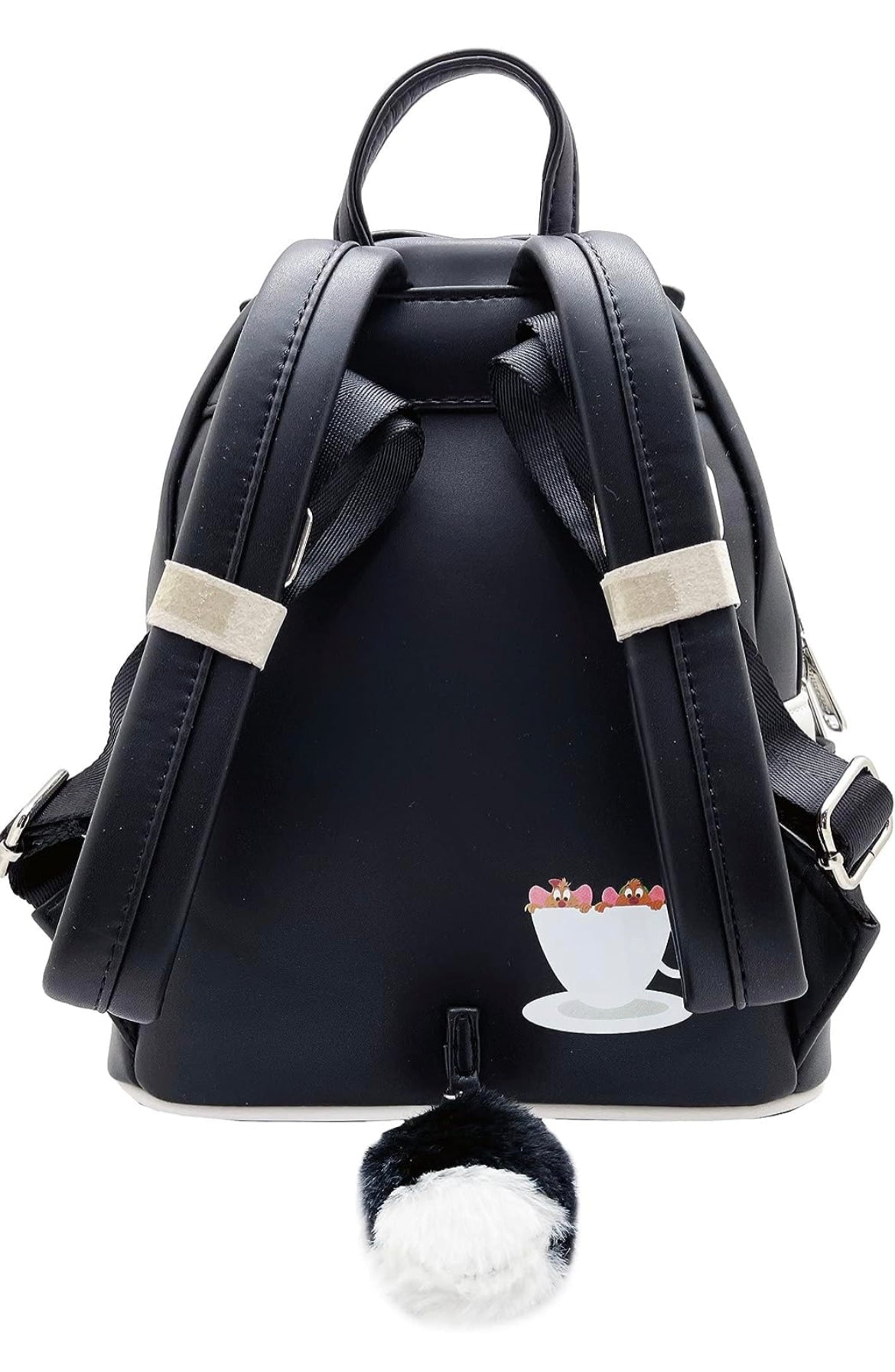 Loungefly X LASR - Mini mochila exclusiva de Disney Cinderella Lucifer para cosplay, a la moda, con diseño de Disney, color negro, Negro -