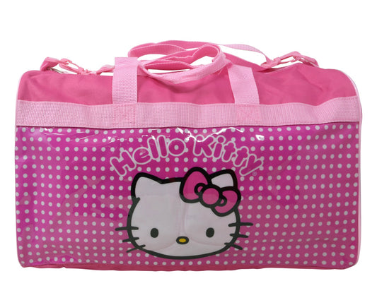 Hello Kitty Duffle Bag with PVC Printed Panel