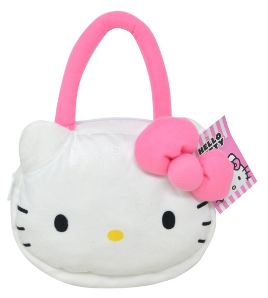 Hello Kitty Head Shaped Plush Handbag