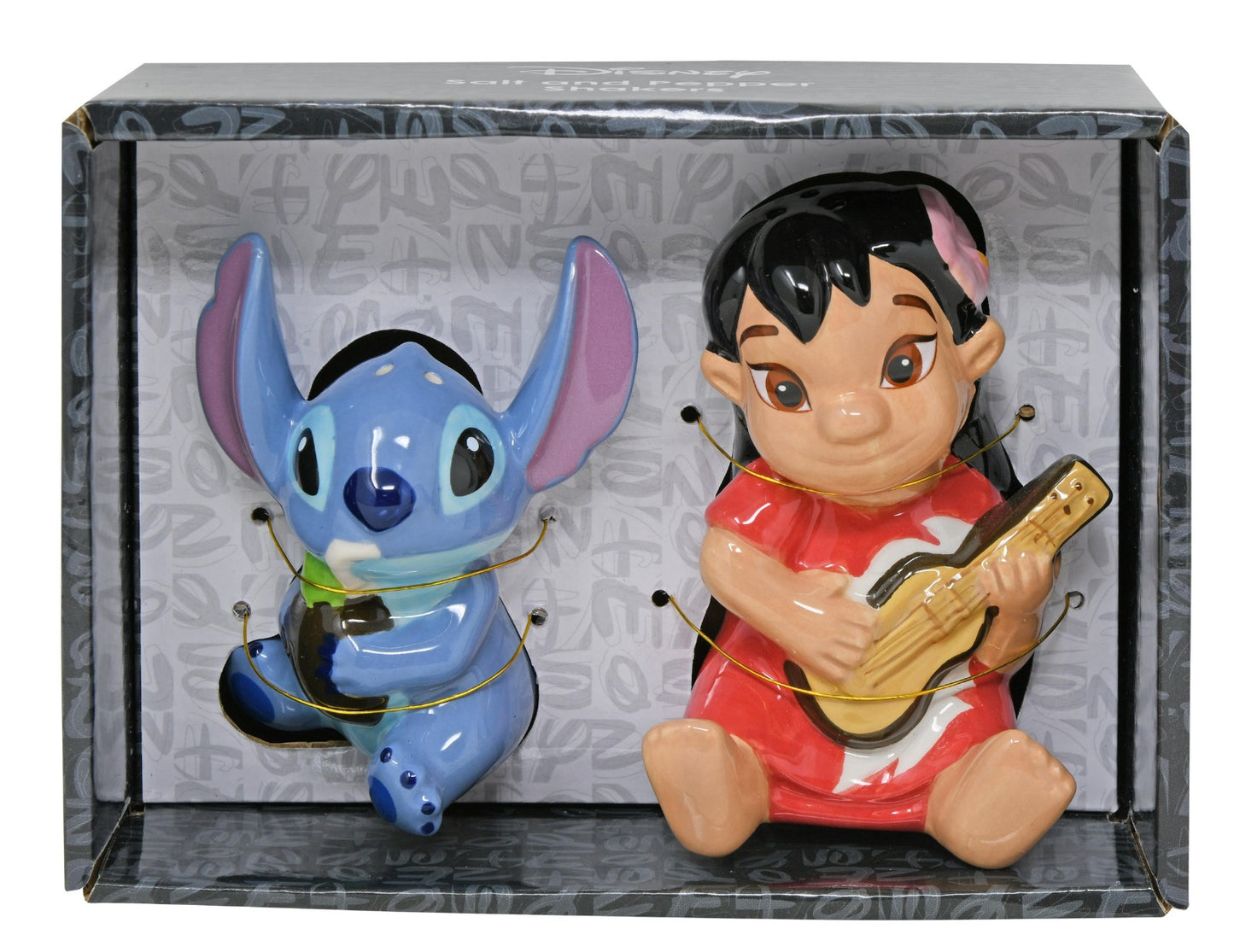 Lilo & Stitch Shaped Salt & Pepper Shakers in Box