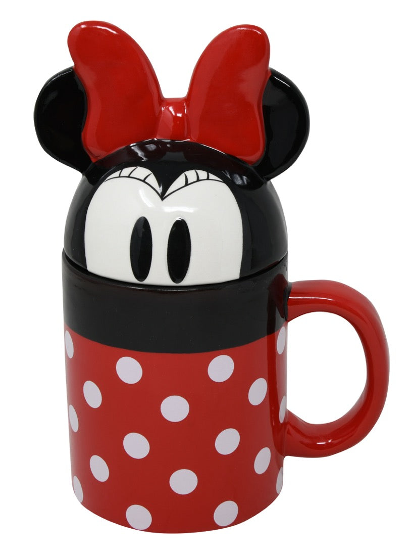 Minnie 17oz Ceramic Covered Mug with Figural