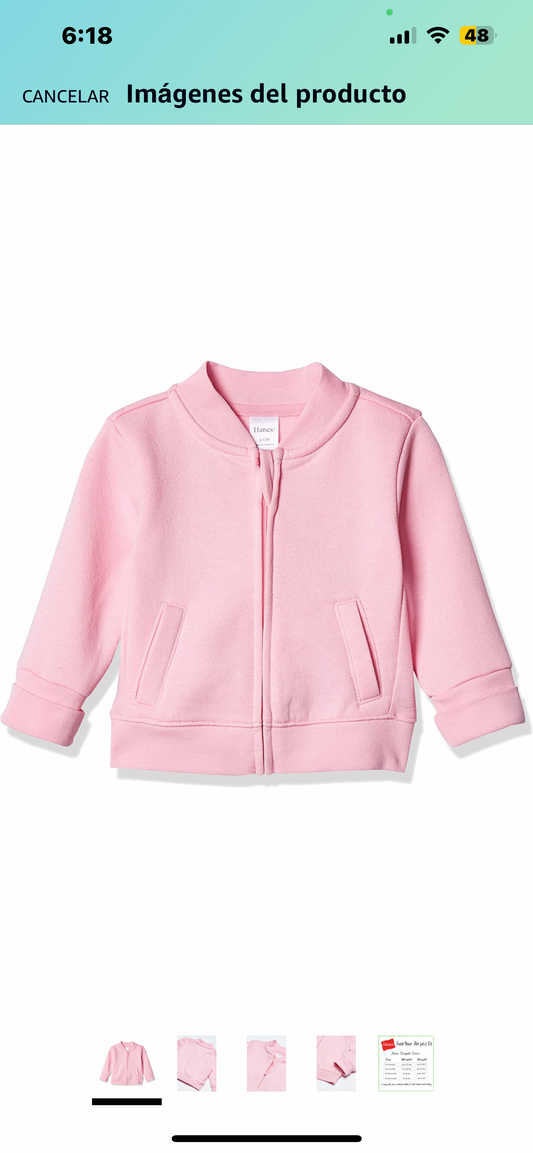 Hanes Boys Baby Full Zip Sweatshirt, Ultimate Zippin Fleece Jacket for Boys & Girls