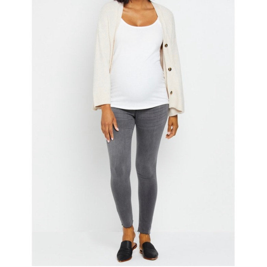 Motherhood Maternity | Indigo Blue Secret Fit Belly Skinny Maternity Ankle Jeggings
