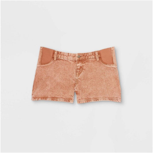 Carpenter Sid Panel Maternity Jean Shorts Isabel Maternity Ingrid & Isabel Brown 2