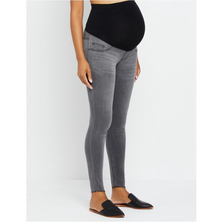 Motherhood Maternity | Indigo Blue Secret Fit Belly Skinny Maternity Ankle Jeggings