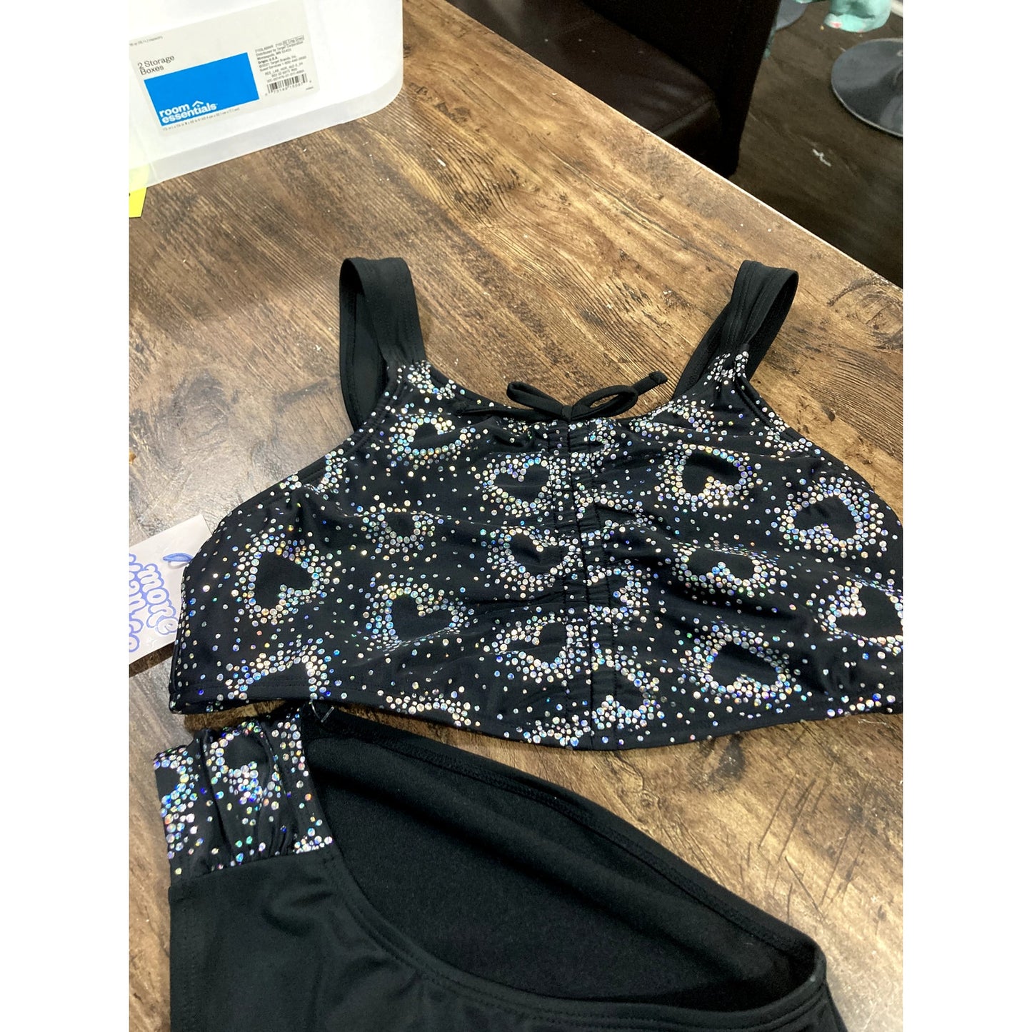 More Than Magic Girl's Swimsuits 2pc Black XL(14/16)