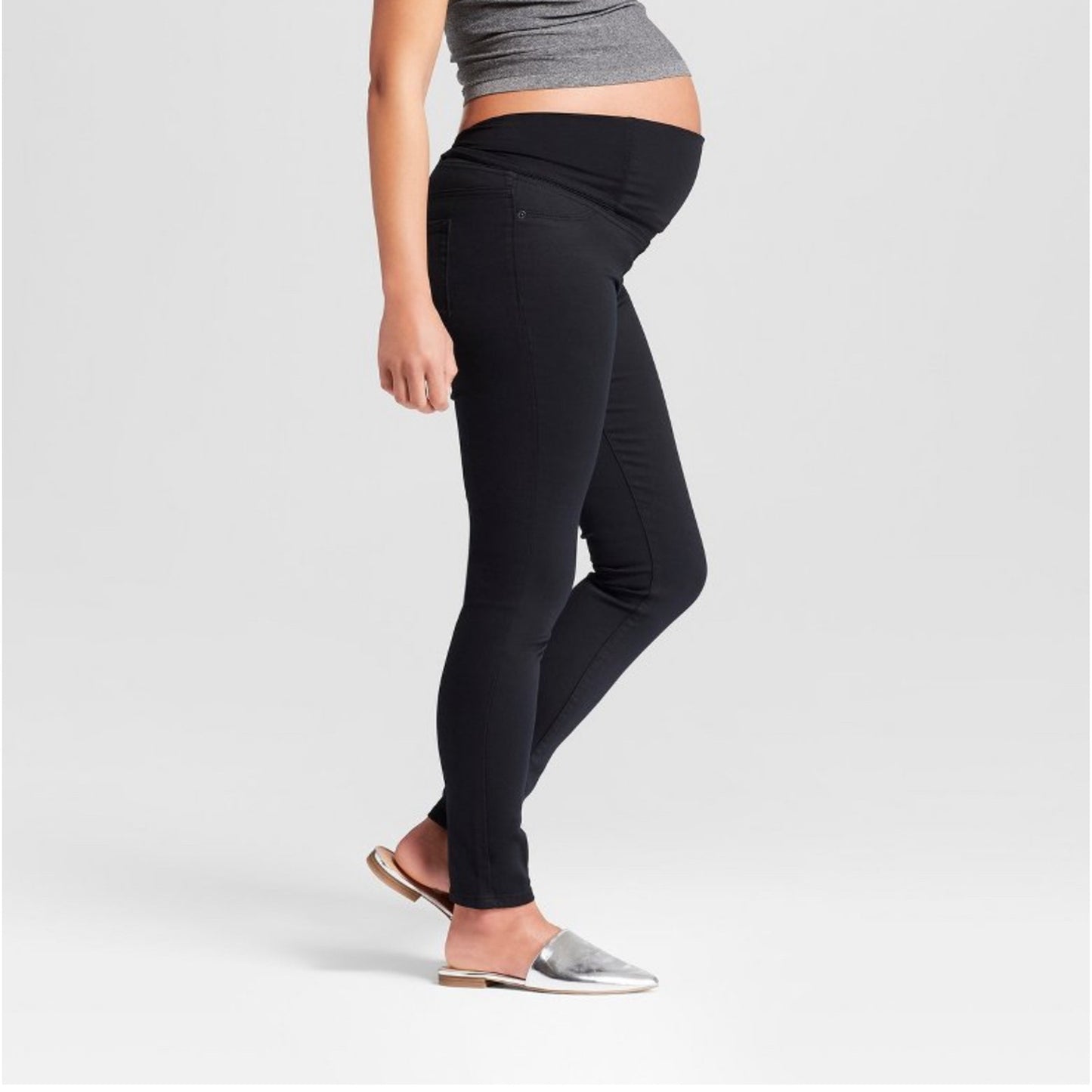 Crossover Panel Skinny Maternity Jeans Isabel Maternity Ingrid & Isabel size6/28