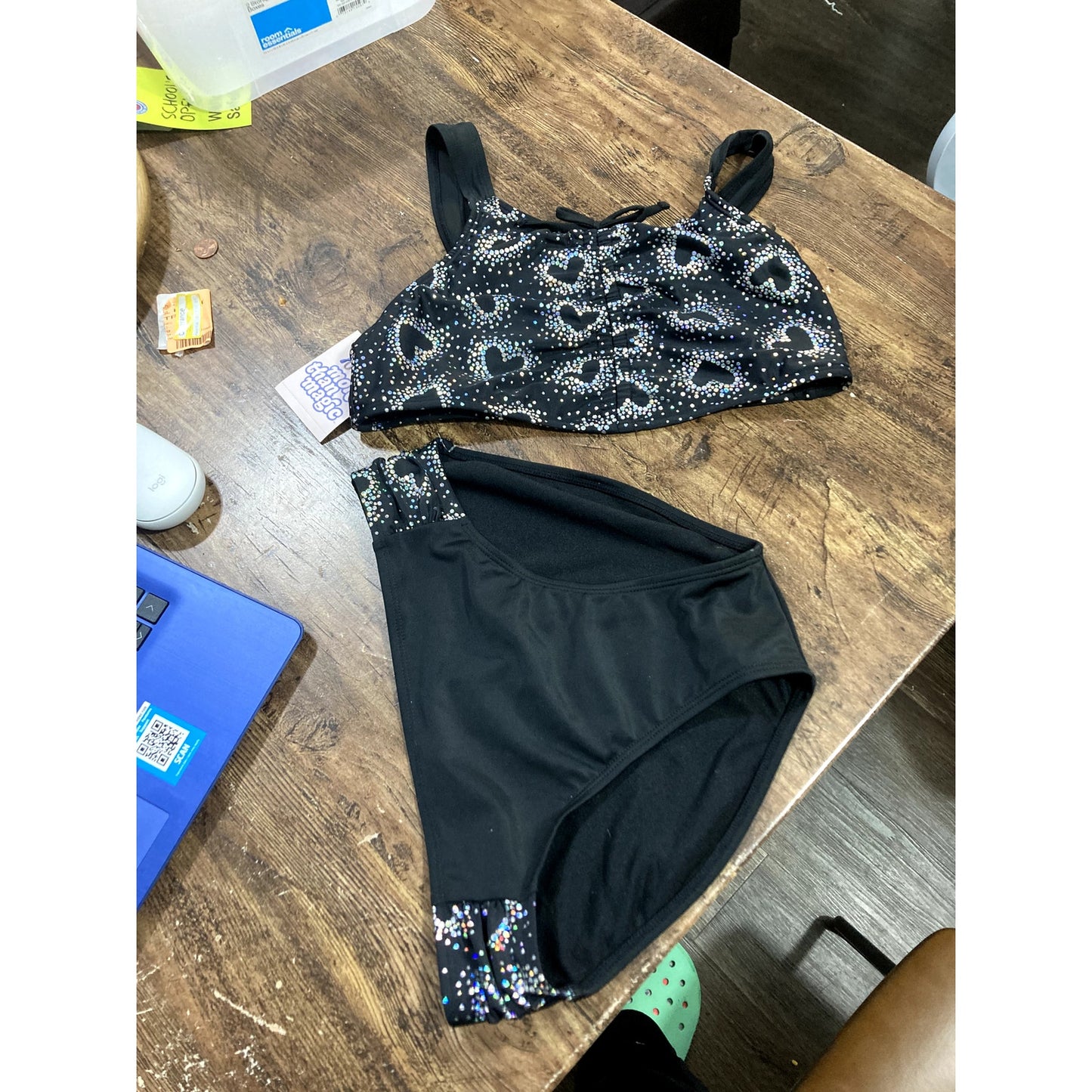 More Than Magic Girl's Swimsuits 2pc Black XL(14/16)