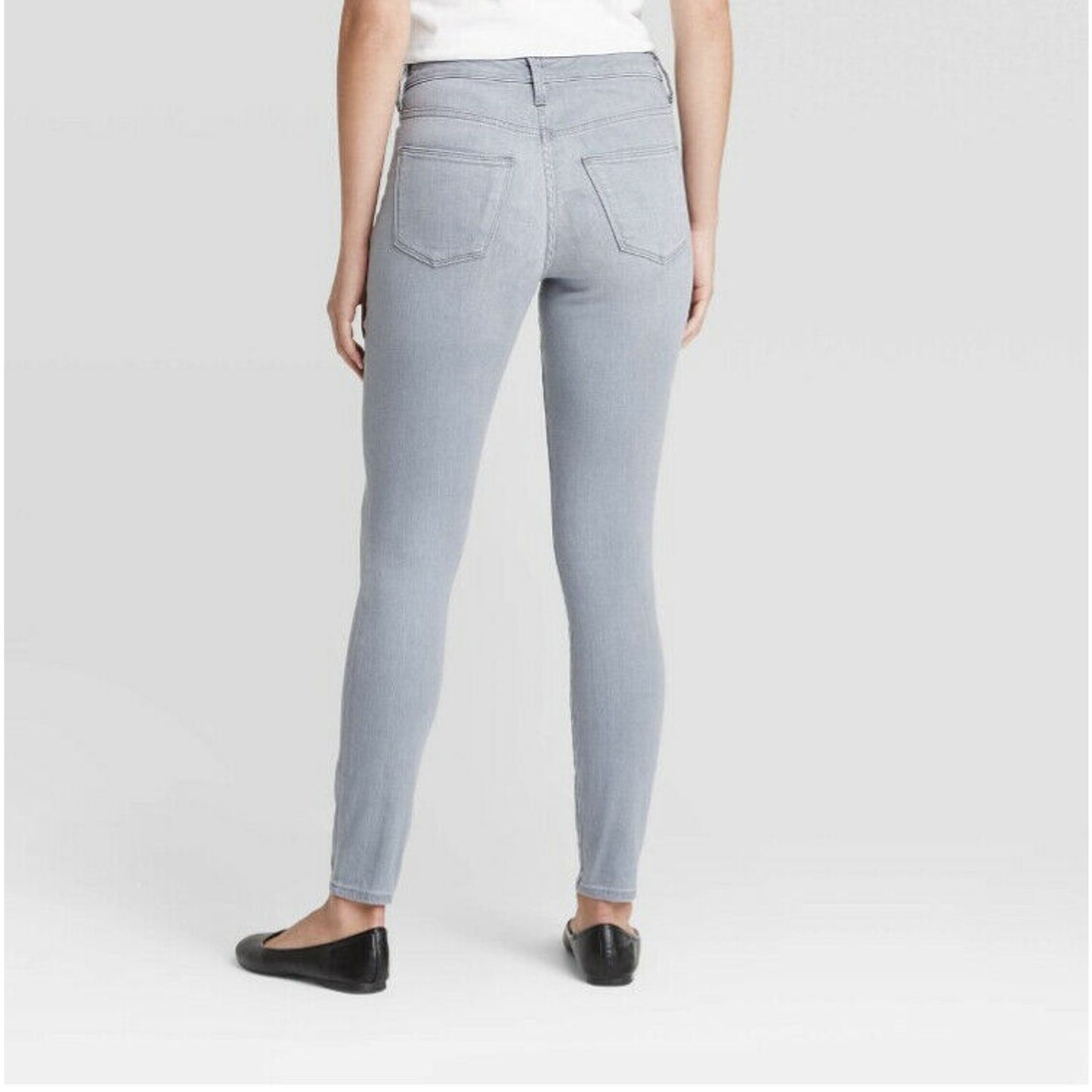 Women's High-Rise Skinny Jeans - universal Thread Gray new 10/30R