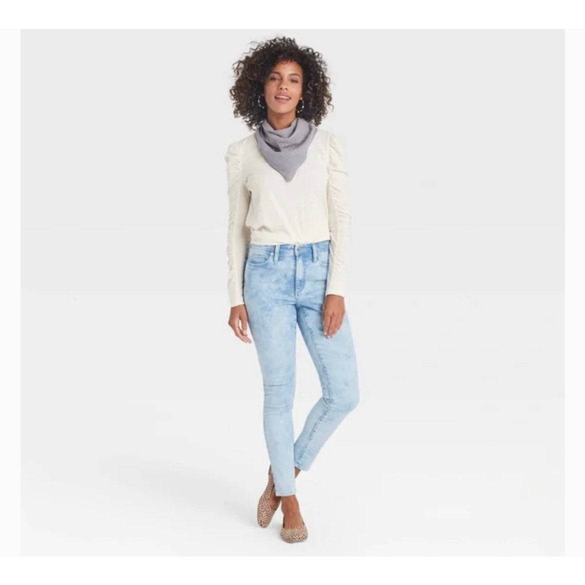Women's High-Rise Skinny Jeans Light Acid Wash NWT Size 0  Universal Thread