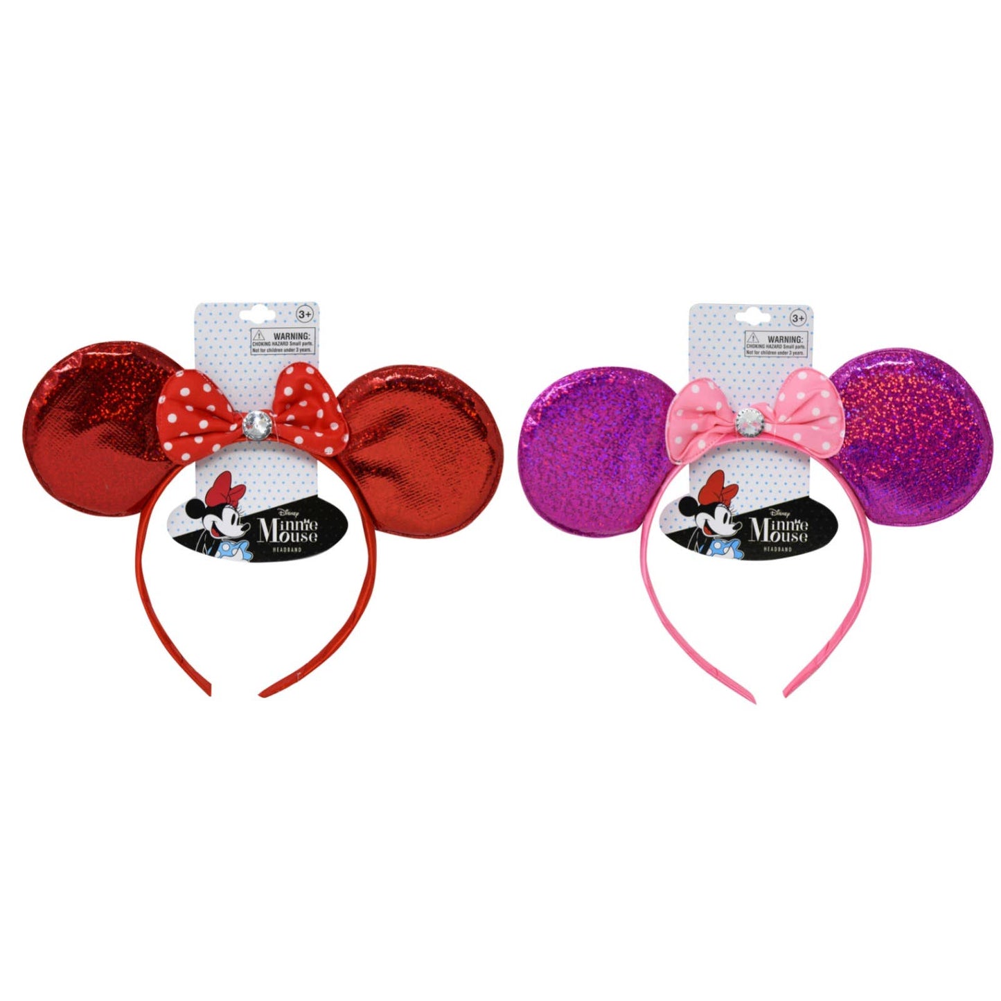 Minnie Bowtique Ear Shaped Headband with Hangtag pack 2