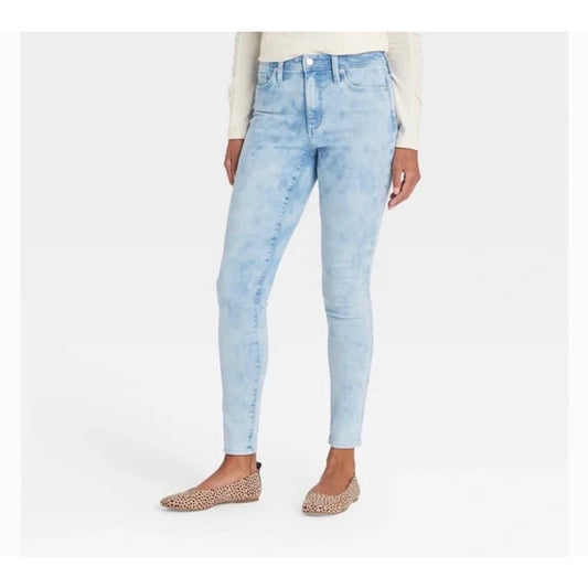 Women's High-Rise Skinny Jeans Light Acid Wash NWT Size 0  Universal Thread